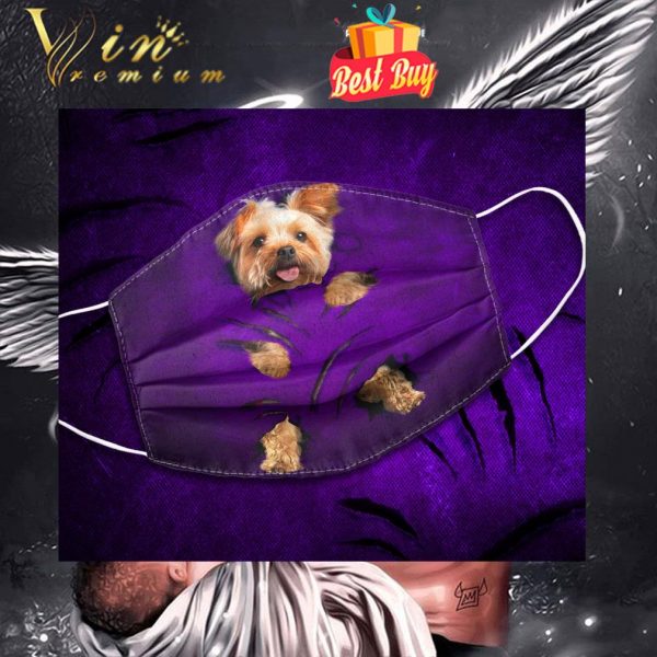 Yorkshire Terrier Scratches Of Claws face mask 1