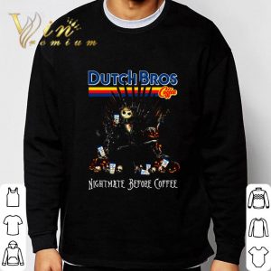 Dutch Bros Coffee Jack Skellington Nightmare before coffee shirt 5
