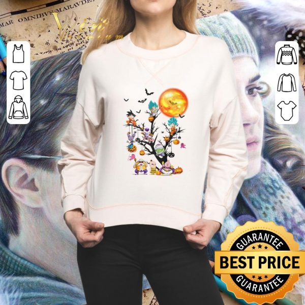 Awesome Dragon Ball Super Son Goku and friends on the tree halloween shirt 2