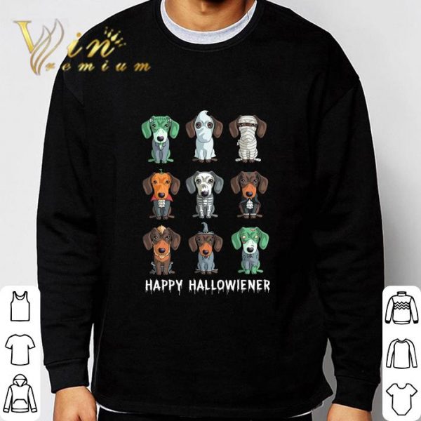 Happy Hallowiener Dachshund costumes Halloween shirt 3