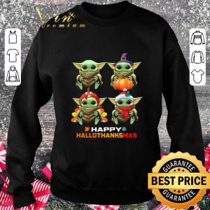 Original Baby Yoda Happy Hallothanksmas Star Wars shirt 5