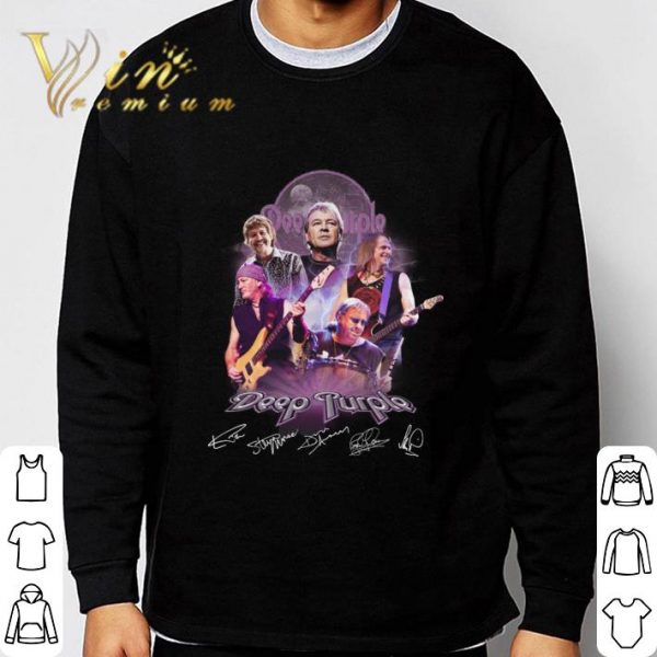 Deep Purple band member signatures shirt 3