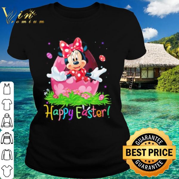Pretty Minnie mouse happy easter flowers shirt 2