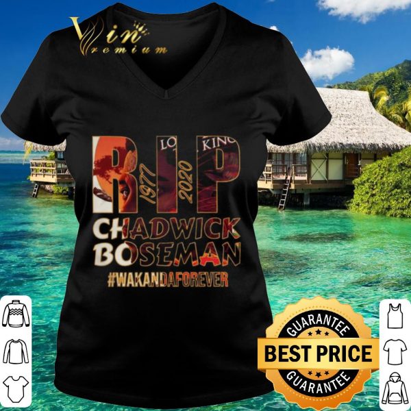 Original RIP Chadwick Boseman 1977 2020 #Wakandaforever shirt 3