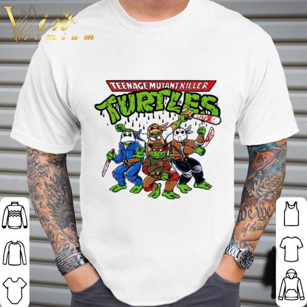 Teenage Mutant Killer Turtles mashup horror movie characters shirt 2