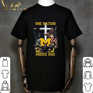 Eagle Statue of Liberty One Nation Under God Michigan Wolverines shirt 4