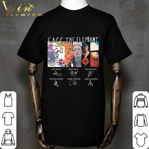 Cage the Elephant signatures shirt 2