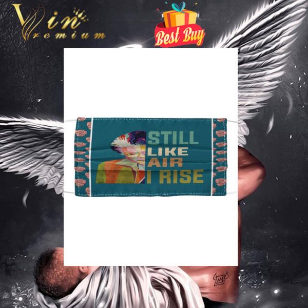 Maya Angelou still like air i rise face mask 1