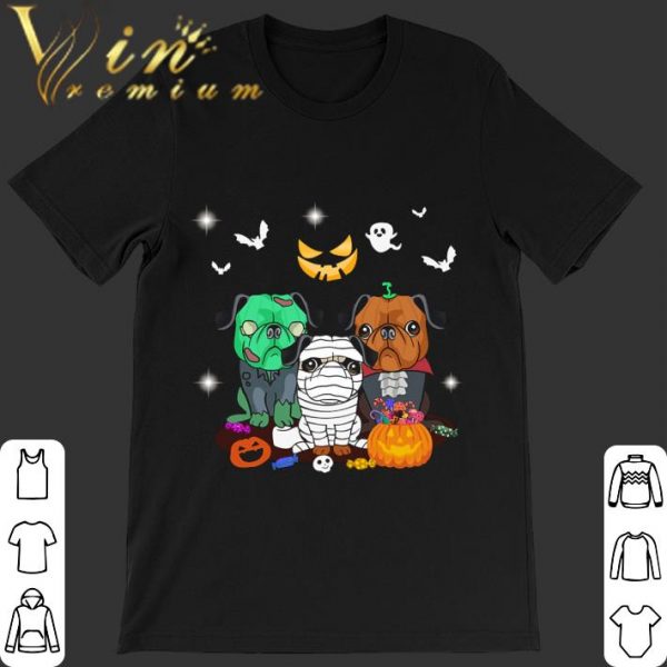 Funny Pugs Costume Happy Halloween shirt 1