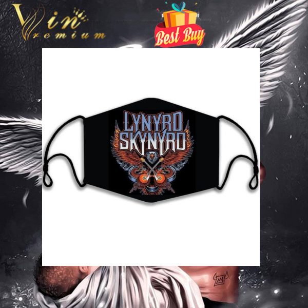 Simple Man Lynyrd Skynyrd Eagle Guitars Face Mask 1