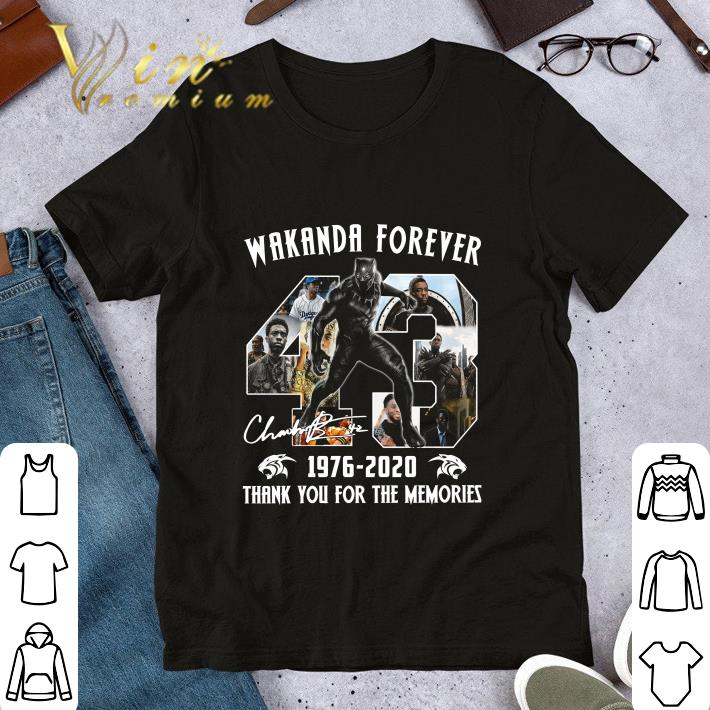 Signature Chadwick Boseman Black Panther Rest In Peace shirt 7