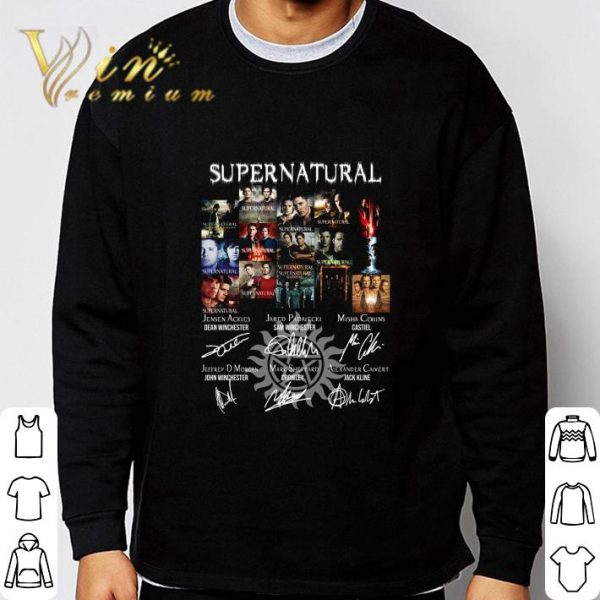 Supernatural all season signatures shirt 3