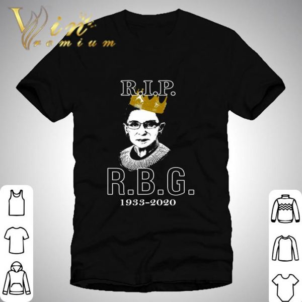 RIP Notorious RBG Ruth Bader Ginsburg 1933-2020 shirt 1