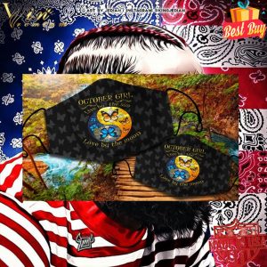 Yin Yang October girl live by the sun love by the moon face mask 4