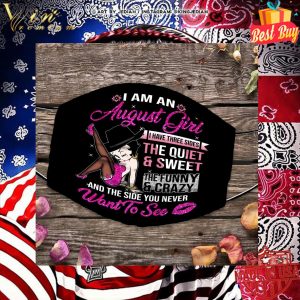 Betty Boop i am an august girl and the side you never want to see face mask 4