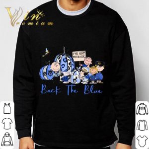 Charlie Brown and friends back the blue i've got your six shirt 5