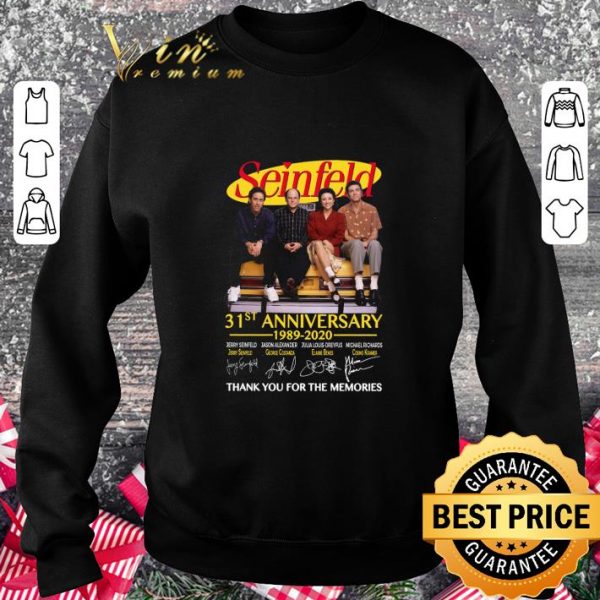 Seinfeld 31st anniversary 1989-2020 signatures shirt 3