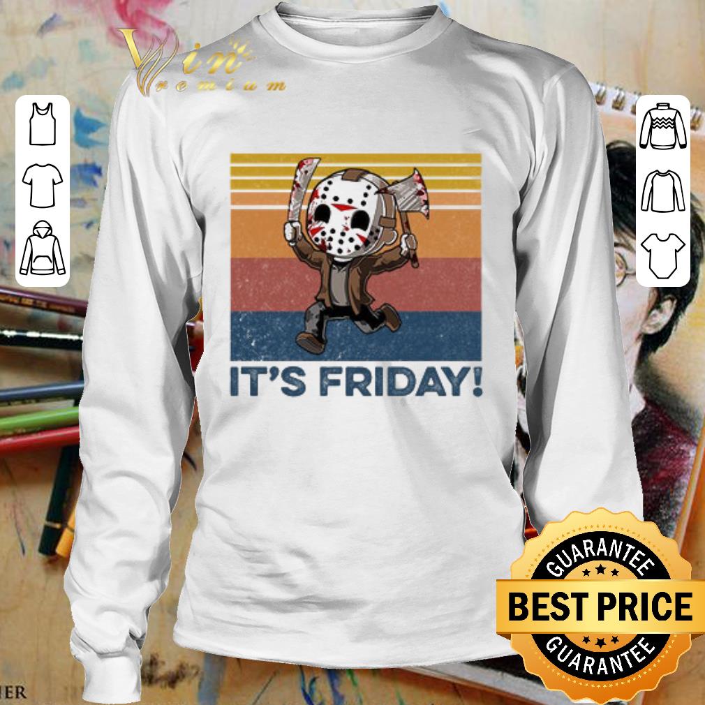 Hot Halloween Jason Voorhees it's friday vintage shirt 3