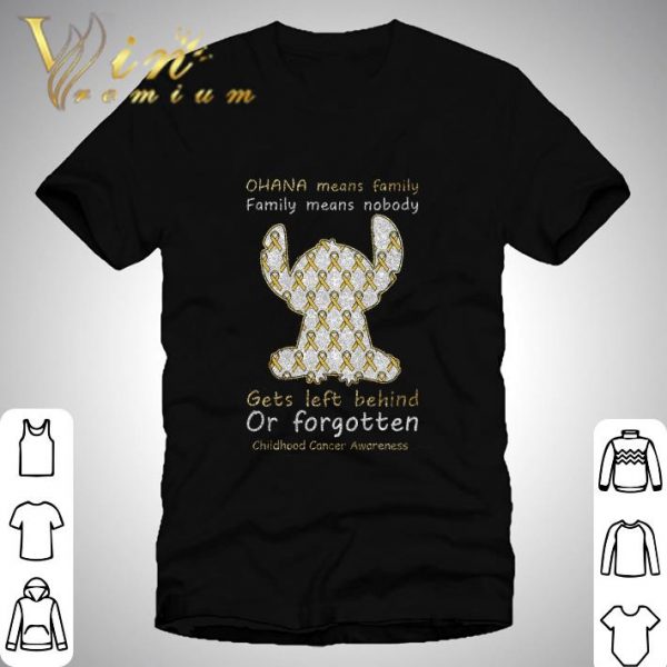 Diamond Stitch gets left behind or forgotten Childhood Cancer Awareness shirt 1
