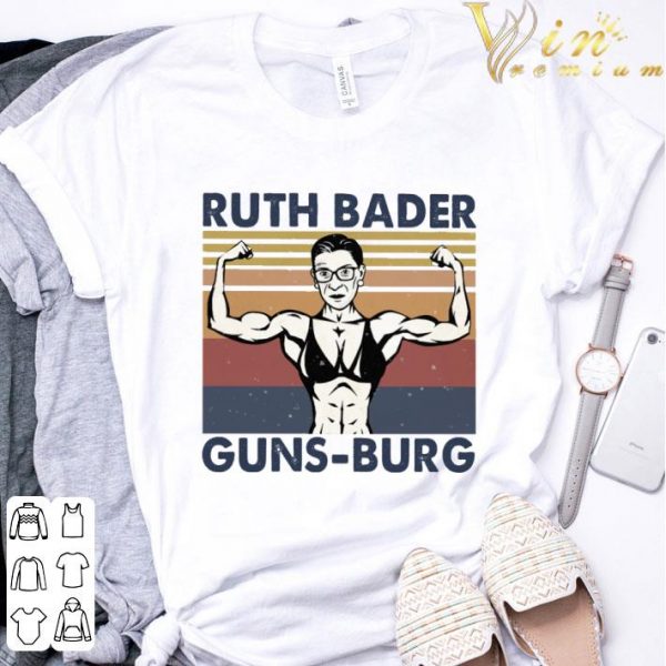 Ruth Bader Ginsburg Gym Guns-burg vintage shirt 3