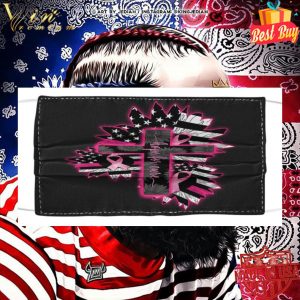 Breast Cancer Awareness Hope For Cure Face Mask 4
