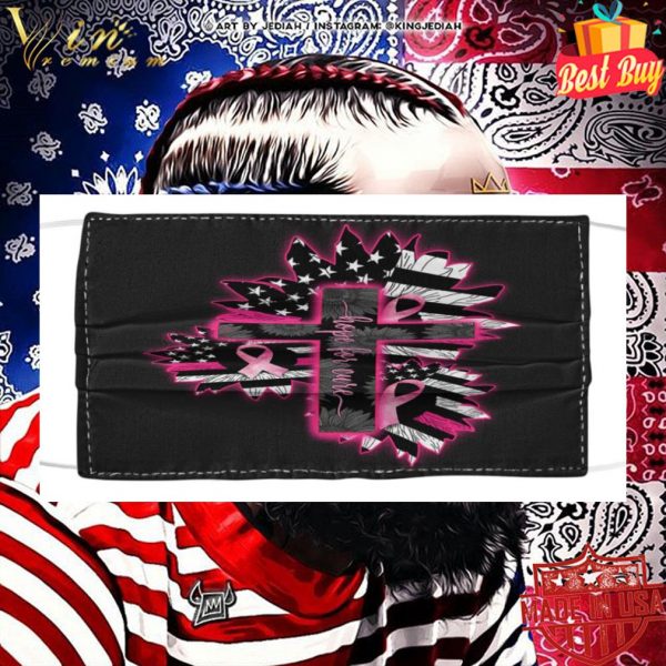 Breast Cancer Awareness Hope For Cure Face Mask 2