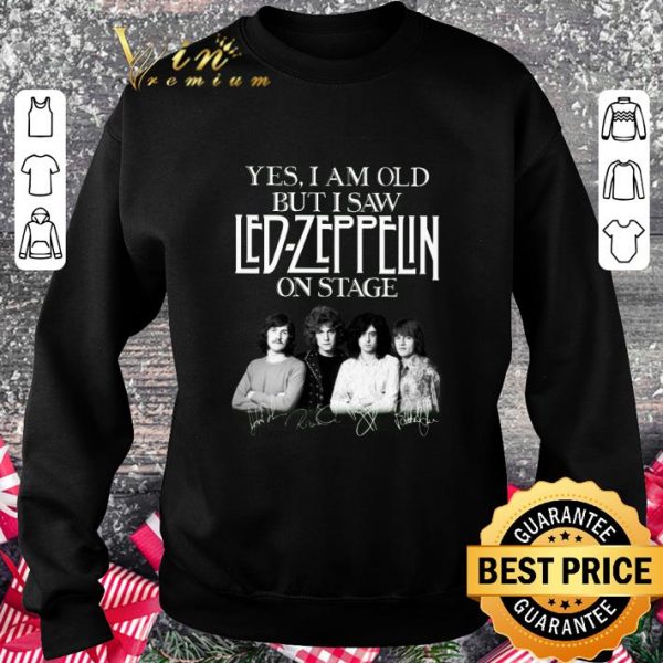 Hot Yes i am old but i saw Led-Zeppelin band on stage signatures shirt 3