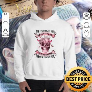 Best Skull Breast Cancer for every fight won for each battle lost shirt 5