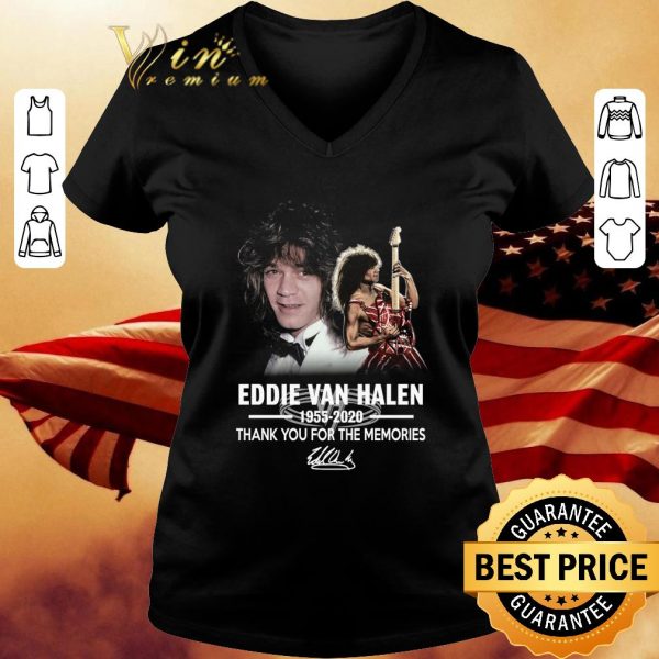 Eddie Van Halen 1955-2020 thank you for the memories signature shirt 3