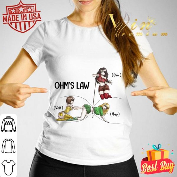 Premium Ohm's Law Electricity Ohm Volt Amp shirt 3