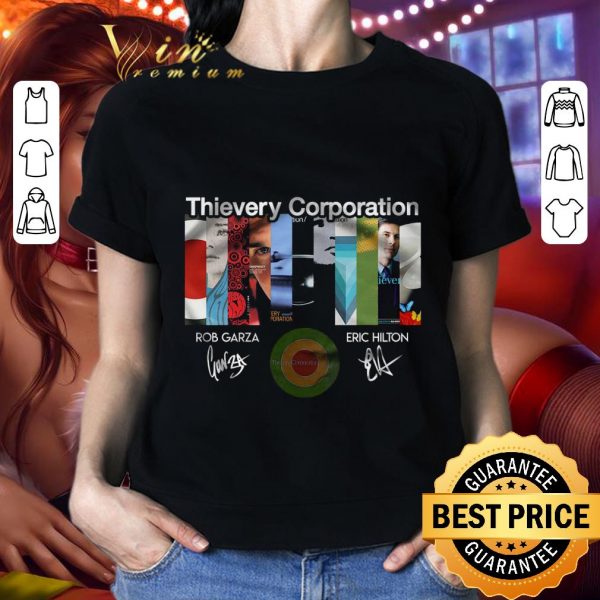 Thievery Corporation signatures Rob Garza Eric Hilton shirt 2