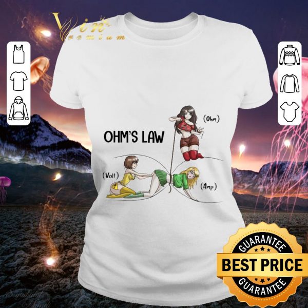 Premium Ohm's Law Electricity Ohm Volt Amp shirt 2