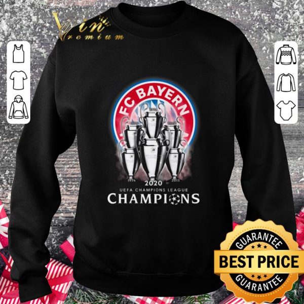 Hot FC Bayern Munich 6 cups UEFA Champions League shirt 3