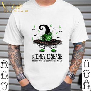 Kidney Disease messed with the wrong witch halloween shirt 4