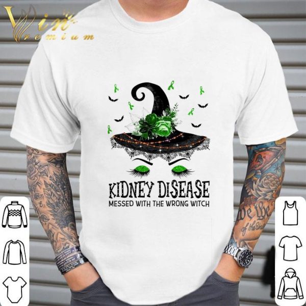 Kidney Disease messed with the wrong witch halloween shirt 2