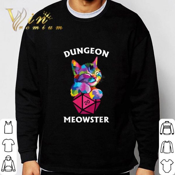 Cat Colorful Dungeon Meowster shirt 3