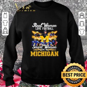 Premium Real women love football smart women love the Michigan Wolverines shirt 5