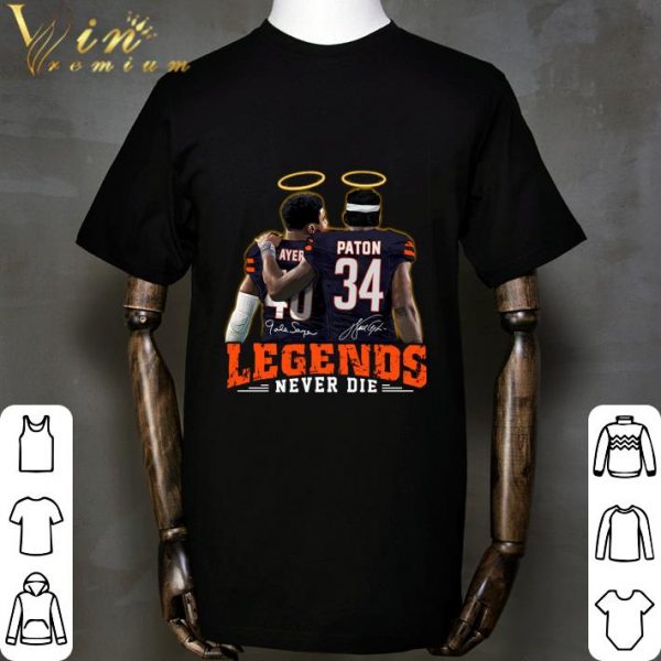 Mike Haynes and Rex Burkhead signatures Legends never die shirt 2