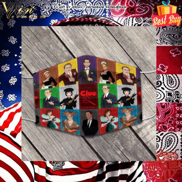 Clue Characters face mask 2