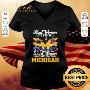 Real women love football smart women love the Michigan Wolverines shirt 5