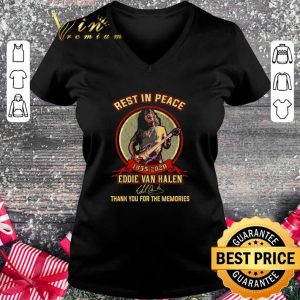 Hot Rest in peace 1955-2020 Eddie Van Halen signature shirt 4