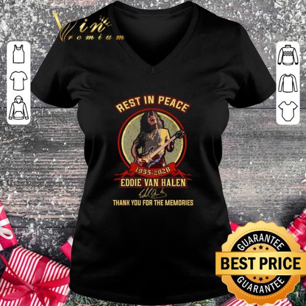 Hot Rest in peace 1955-2020 Eddie Van Halen signature shirt 2