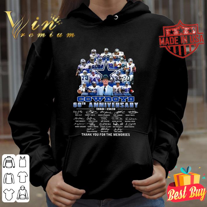 Funny Dallas Cowboys 60th anniversary 1960-2020 signatures thank you shirt 9 Funny Dallas Cowboys 60th anniversary 1960-2020 signatures thank you shirt