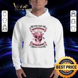 Skull Breast Cancer for every fight won for each battle lost shirt 5