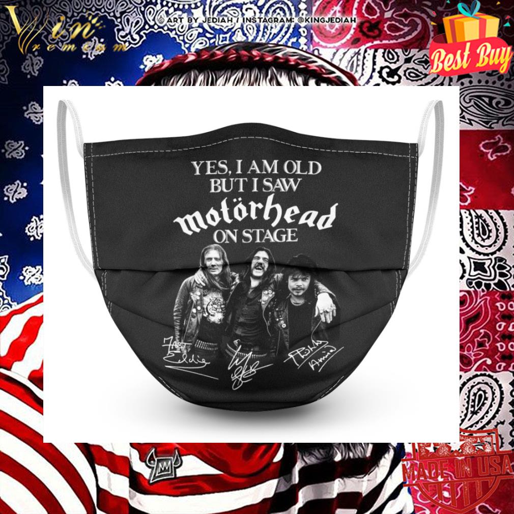 Yes i am old but i saw Motorhead on stage signatures face mask 2