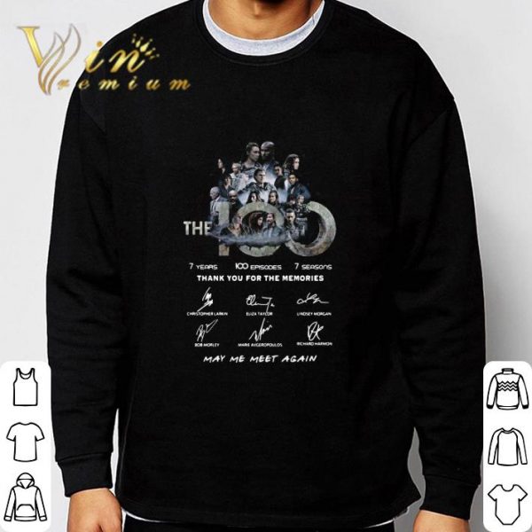 The 100 Movie Characters Signatures May Me Meet Again shirt 3