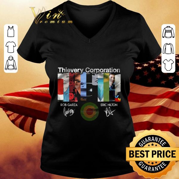 Thievery Corporation signatures Rob Garza Eric Hilton shirt 3