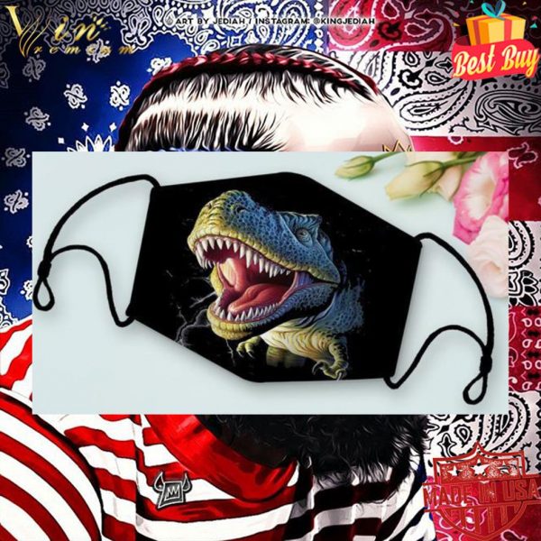 T-Rex dinosaur face mask 2