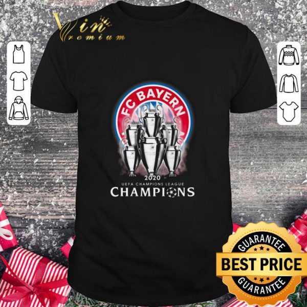 Hot FC Bayern Munich 6 cups UEFA Champions League shirt 1