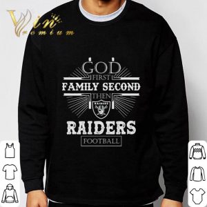 God first family second then Las Vegas Raiders football shirt 5